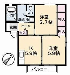 ディアス塩津　C棟の物件間取画像